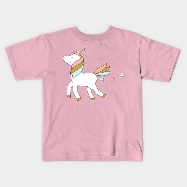 Unicorn lovers Kids T-Shirt by grafart